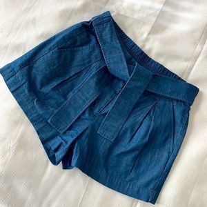 J Crew pleated belted short size 0